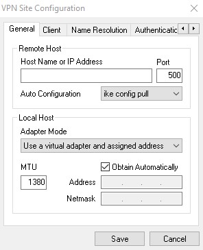 VPN Access Manager - Configuracion